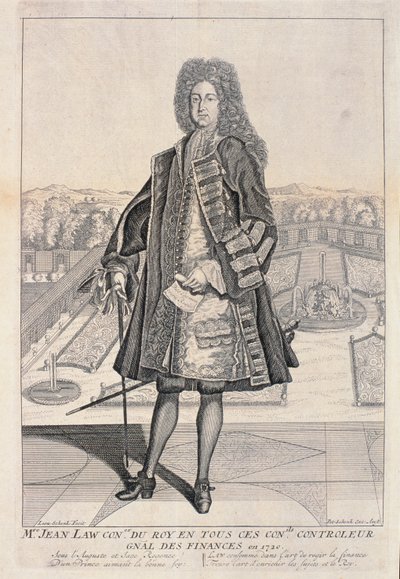 John Law (1671-1729) von Lauriston von Leonardus Schenk